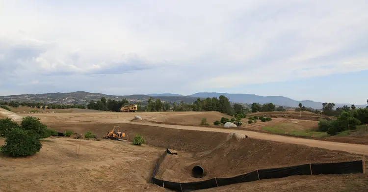 Graded slope with erosion control by S&K Grading